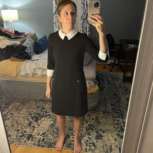 Tommy Hilfiger black and white collared dress